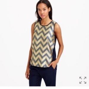 J.Crew Chevron Front Top